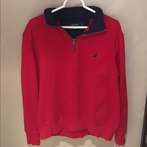 Men’s Nautica Fleece Quarter Zip-up Pullover